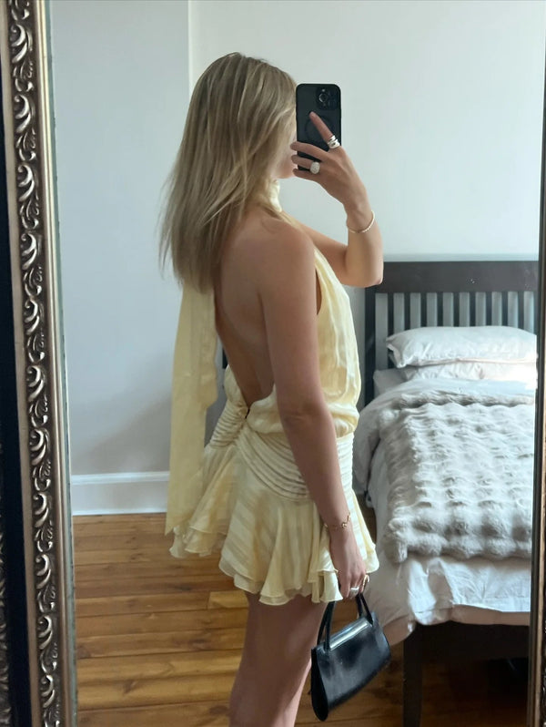 Ezra Backless Mini Dress