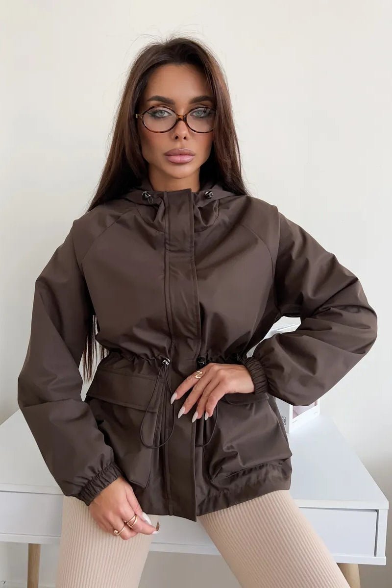 Veste imperméable à capuche Adelia