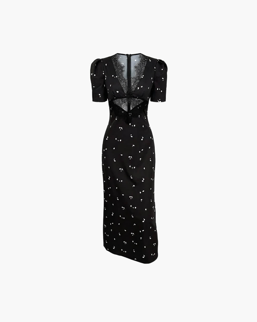 Robe en dentelle à manches bouffantes Adrija