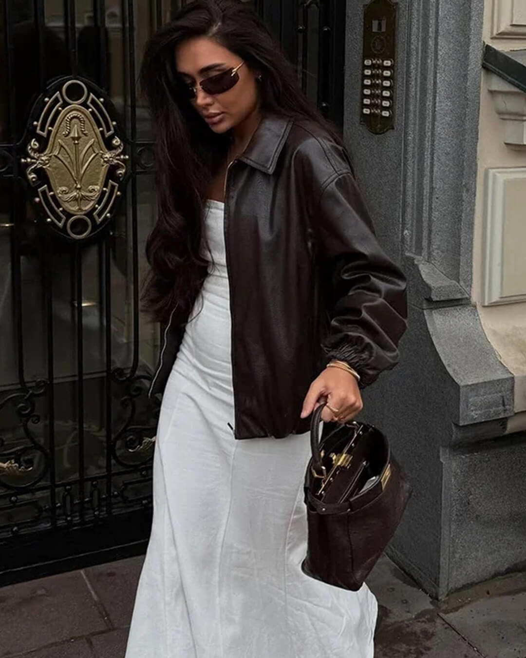 Veste Adrila en similicuir