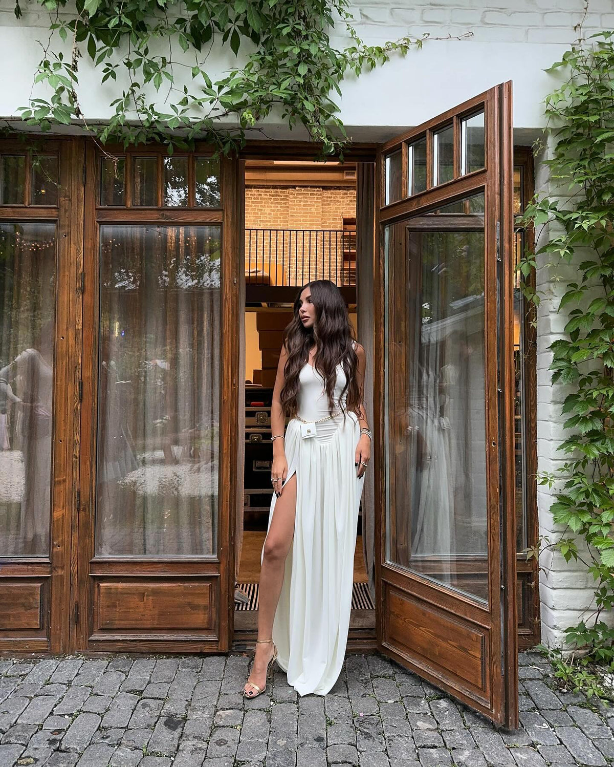 Aerin High Slit Maxi Dress