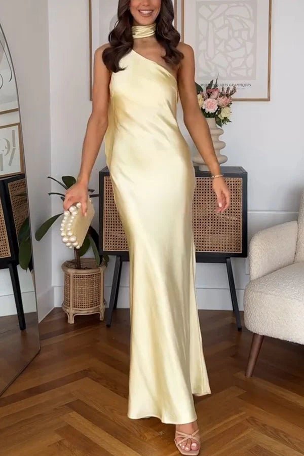 Robe de soirée asymétrique Airuna