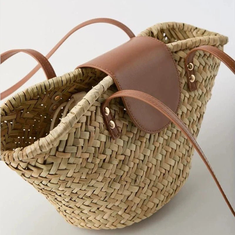 Sac à bandoulière tressé en rotin Aisea