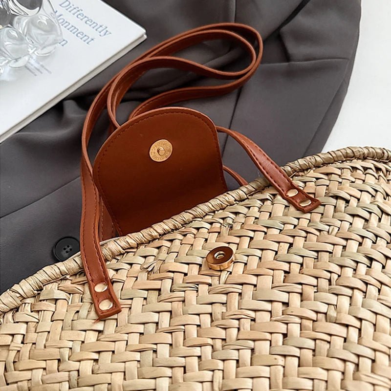 Sac à bandoulière tressé en rotin Aisea