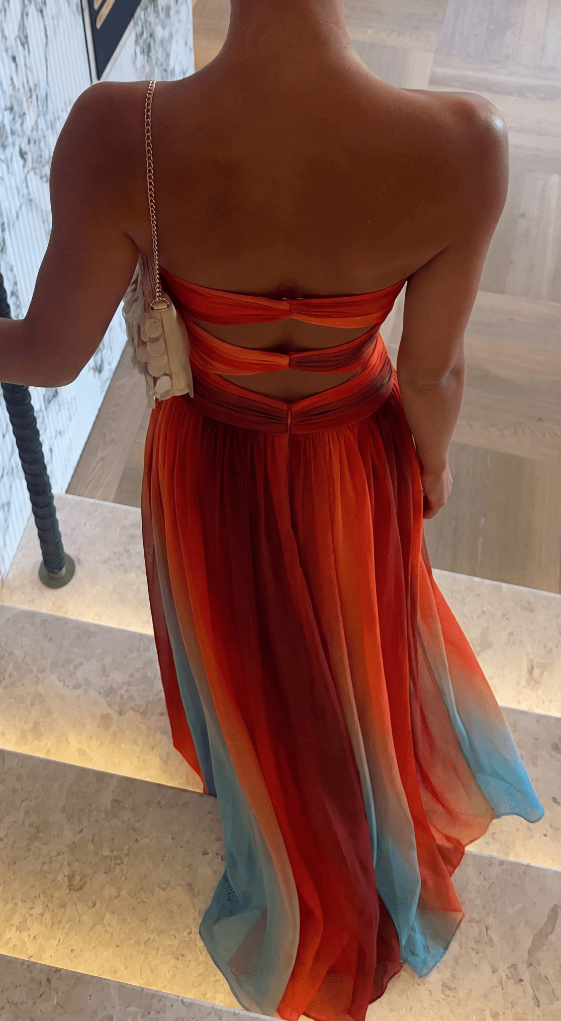 Robe longue nouée Aiselta