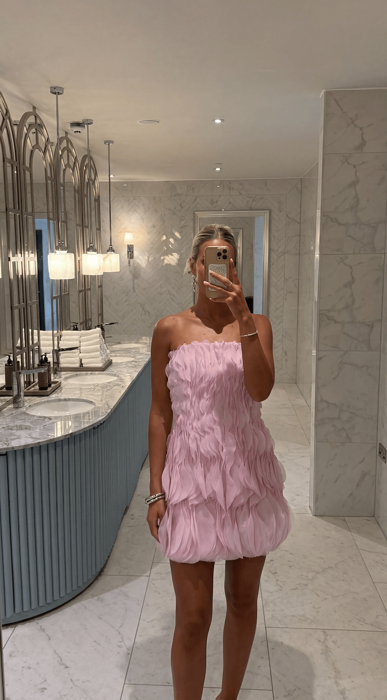 Mini-robe en mousseline Aisene