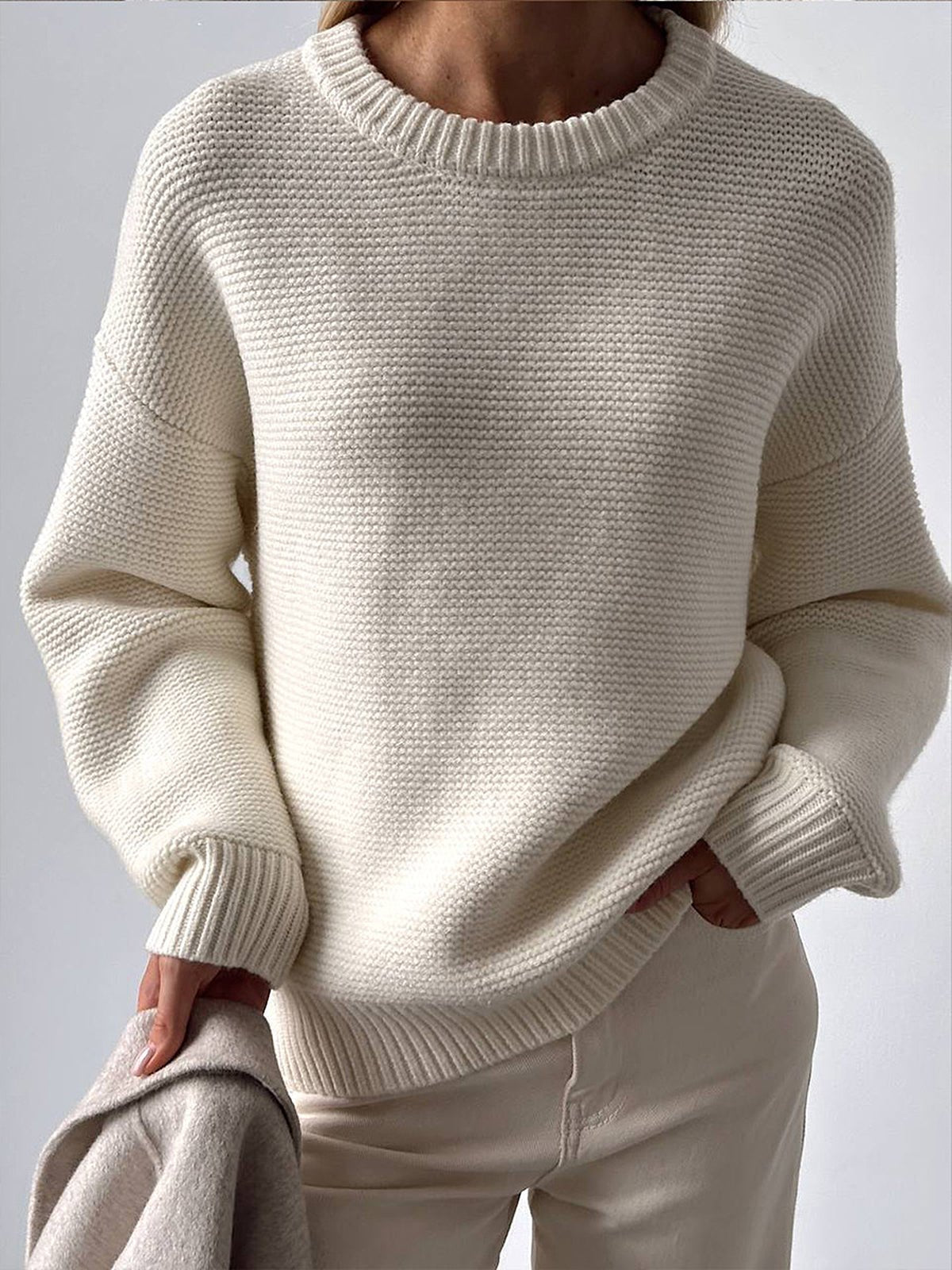 Pull en maille de coton Aisionn
