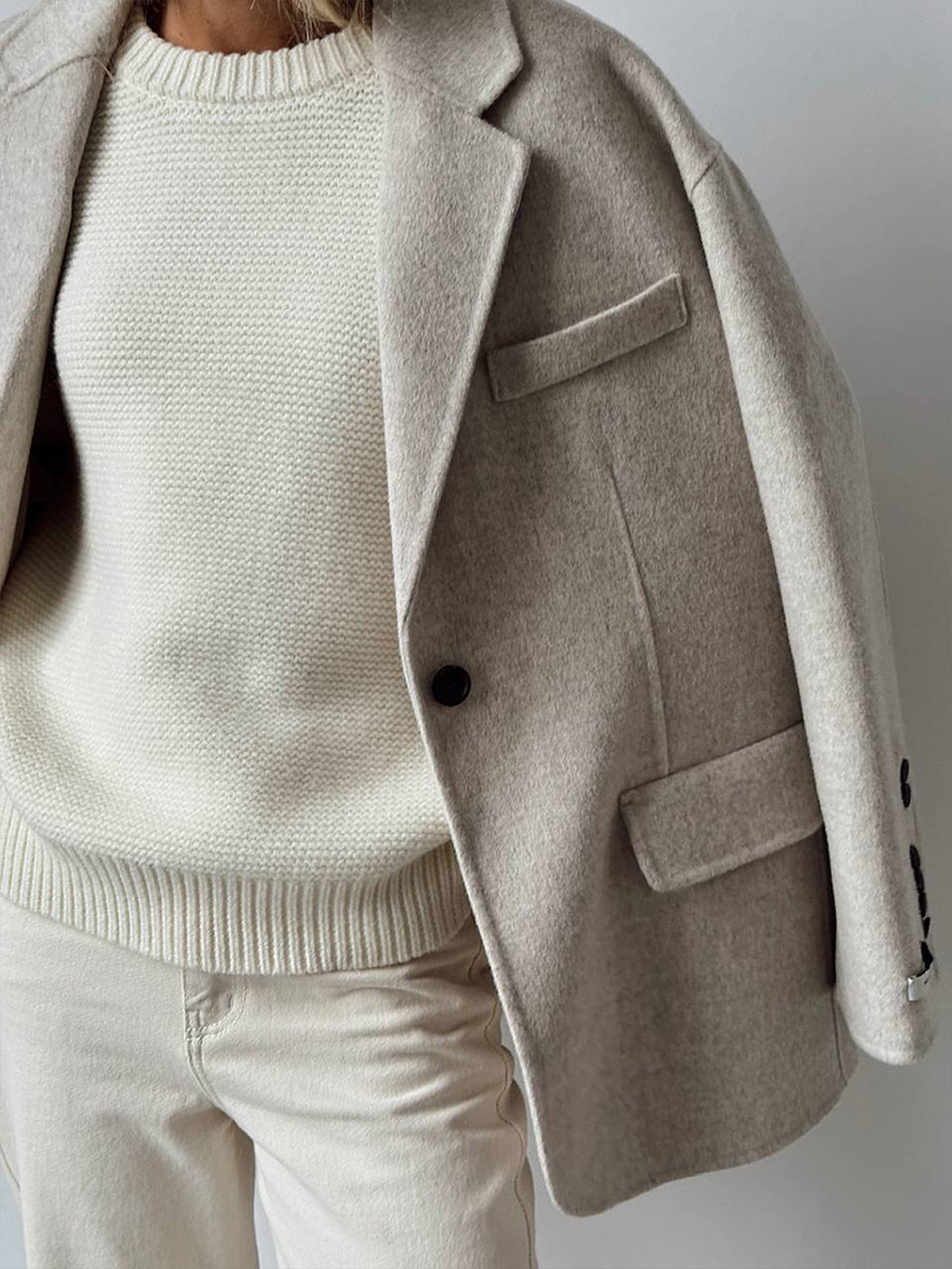 Pull en maille de coton Aisionn