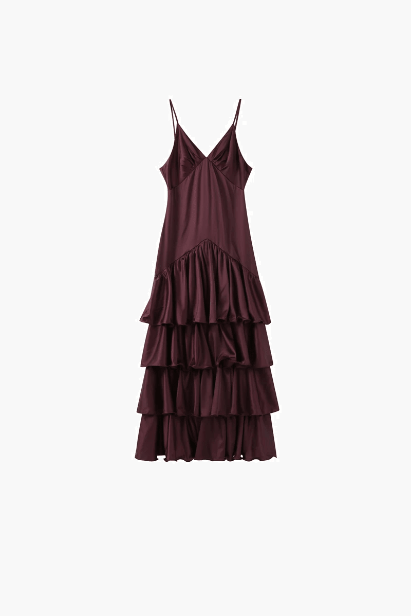 Robe nuisette à volants Aisley