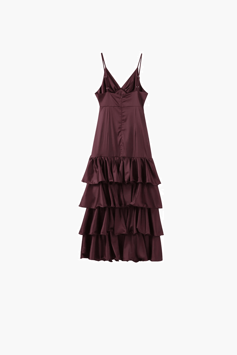 Robe nuisette à volants Aisley