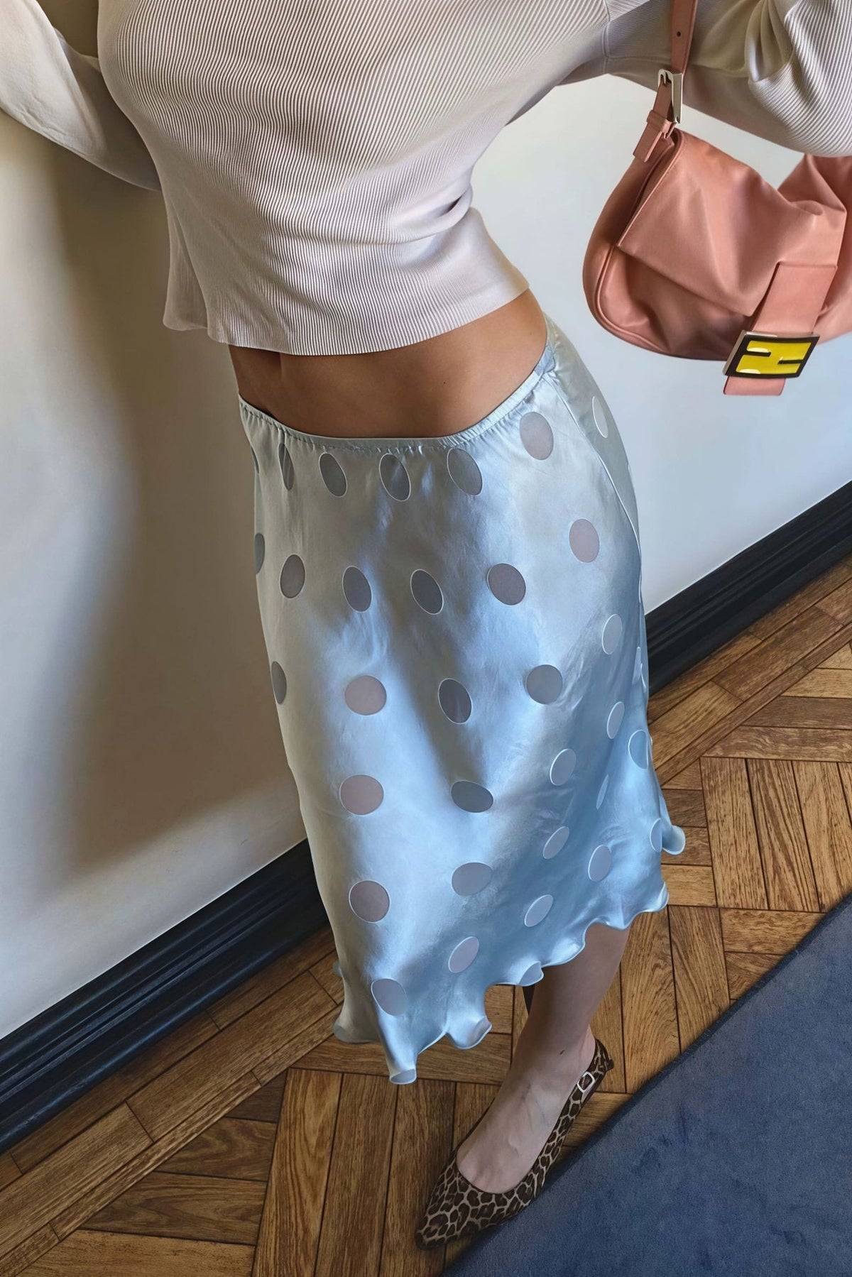 Jupe Aislinne transparente à pois