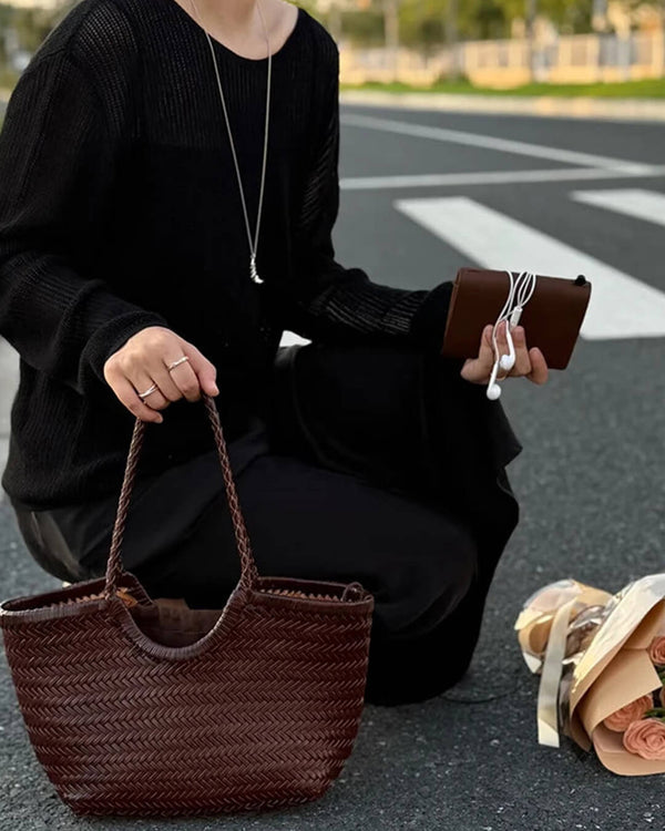 Sac cabas Alba tissé à la main