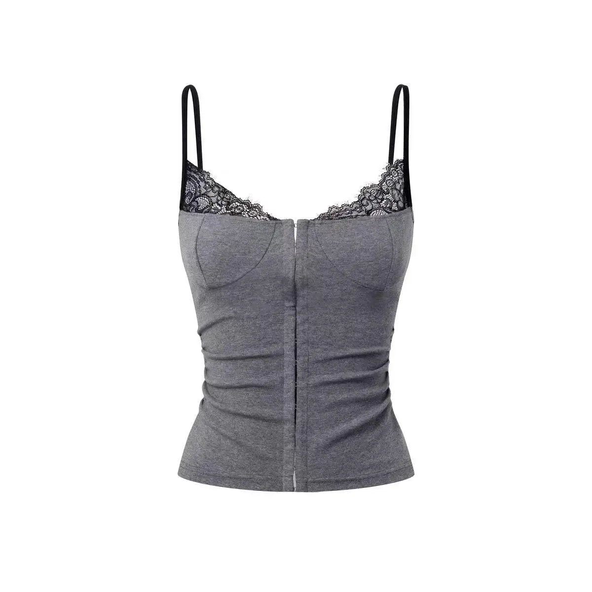 Top caraco Alessia avec bordure en dentelle
