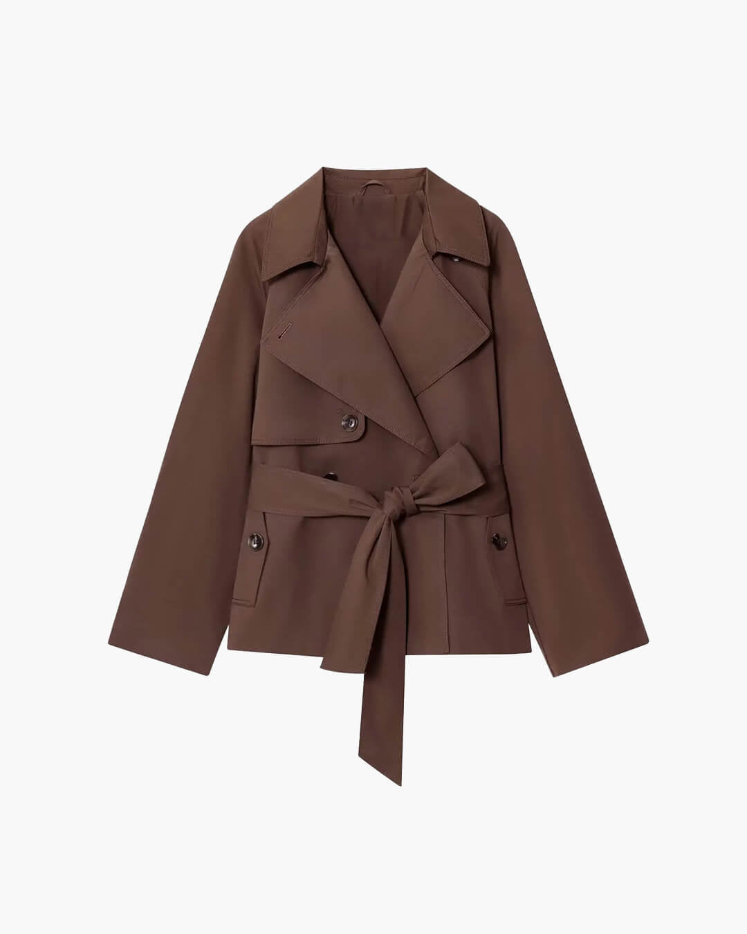 Trench-coat court Alianna ceinturé