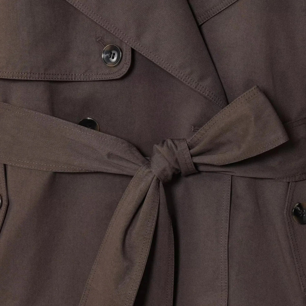 Trench-coat court Alianna ceinturé