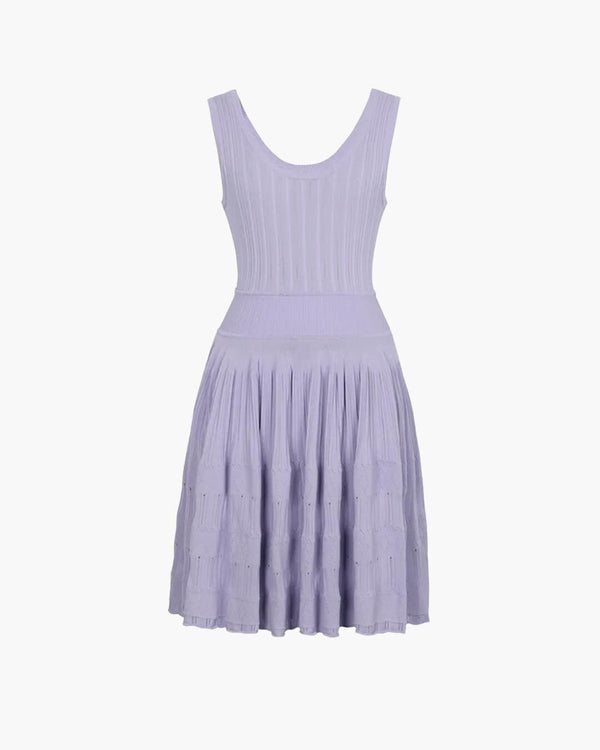 Mini-robe en maille à bretelles Alicia