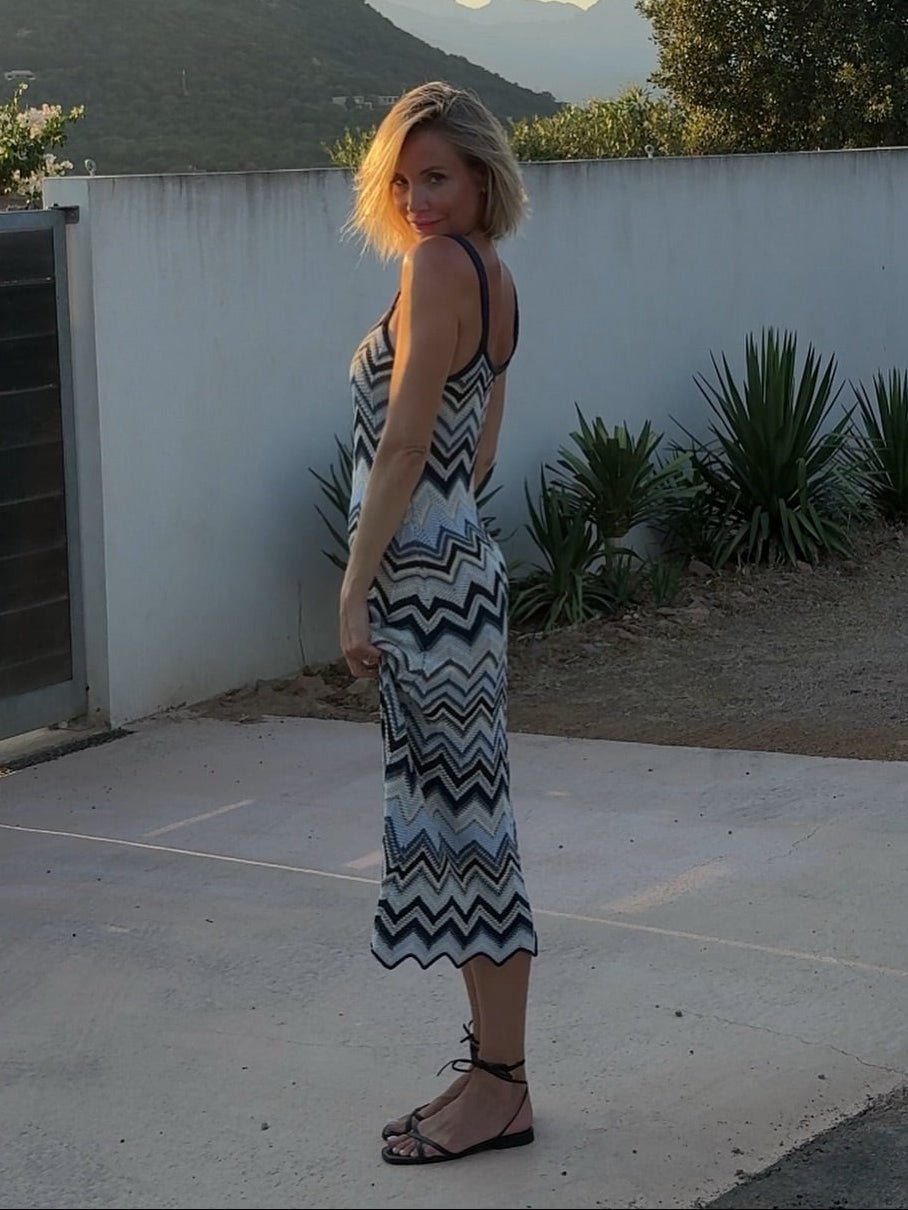 Robe de plage ajourée en crochet Allegra