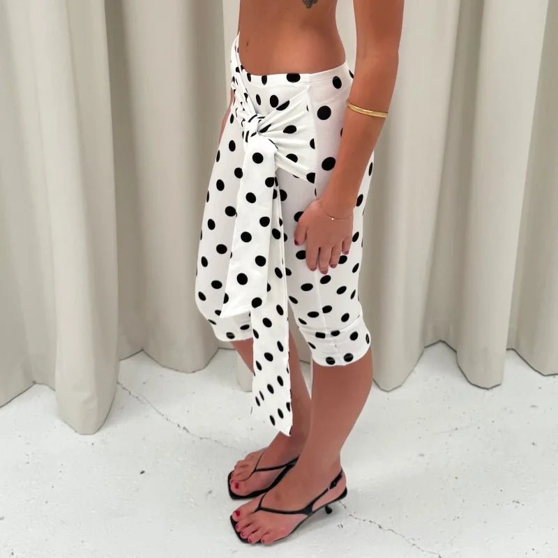 Pantalon corsaire Amalia à pois