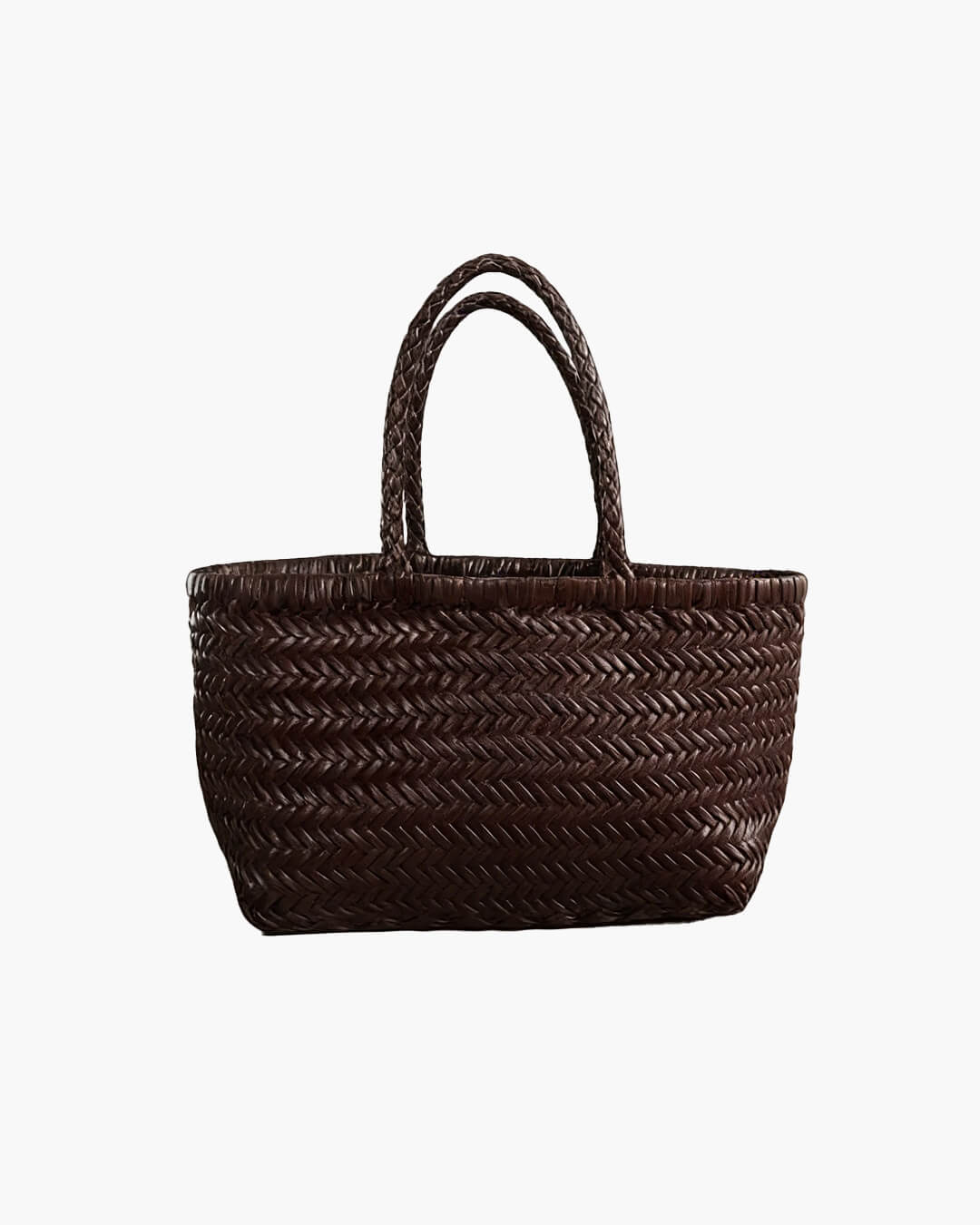 Sac cabas en cuir tressé à la main Anais