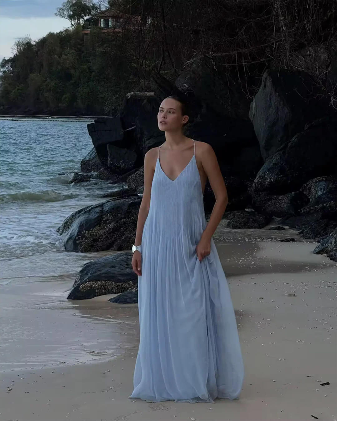 Robe longue dos nu Anna