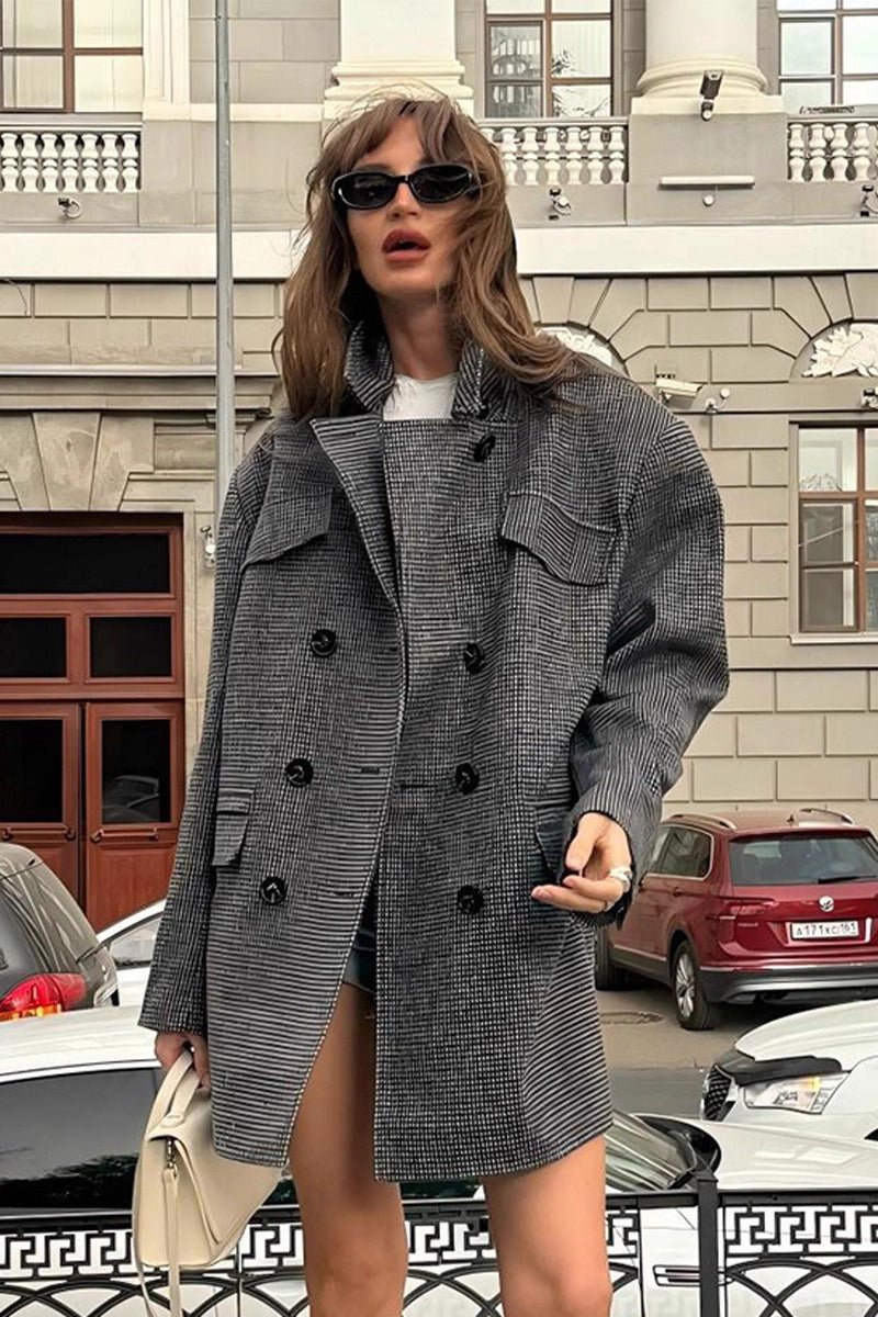 Manteau structuré en tweed Anna