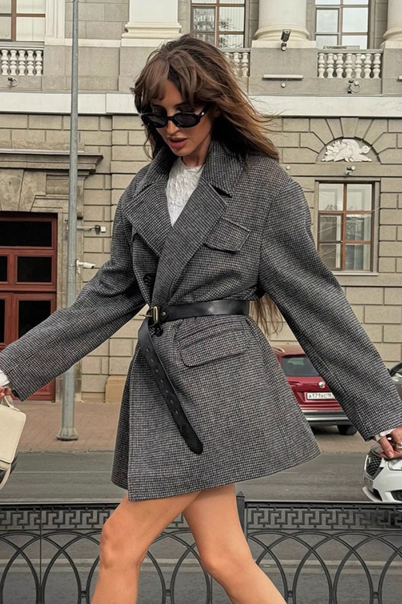 Manteau structuré en tweed Anna