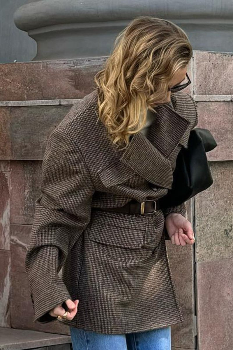Manteau structuré en tweed Anna
