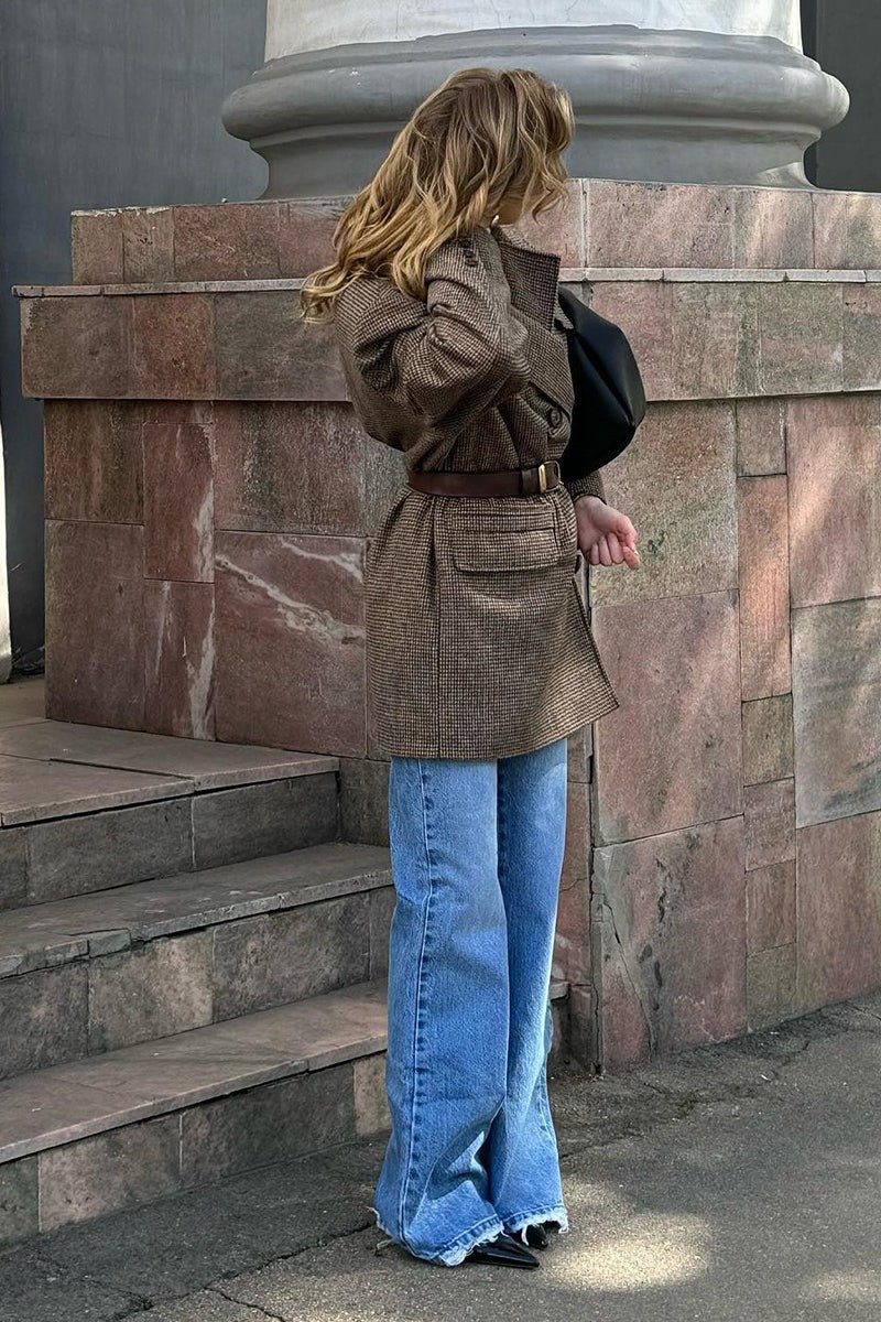Manteau structuré en tweed Anna