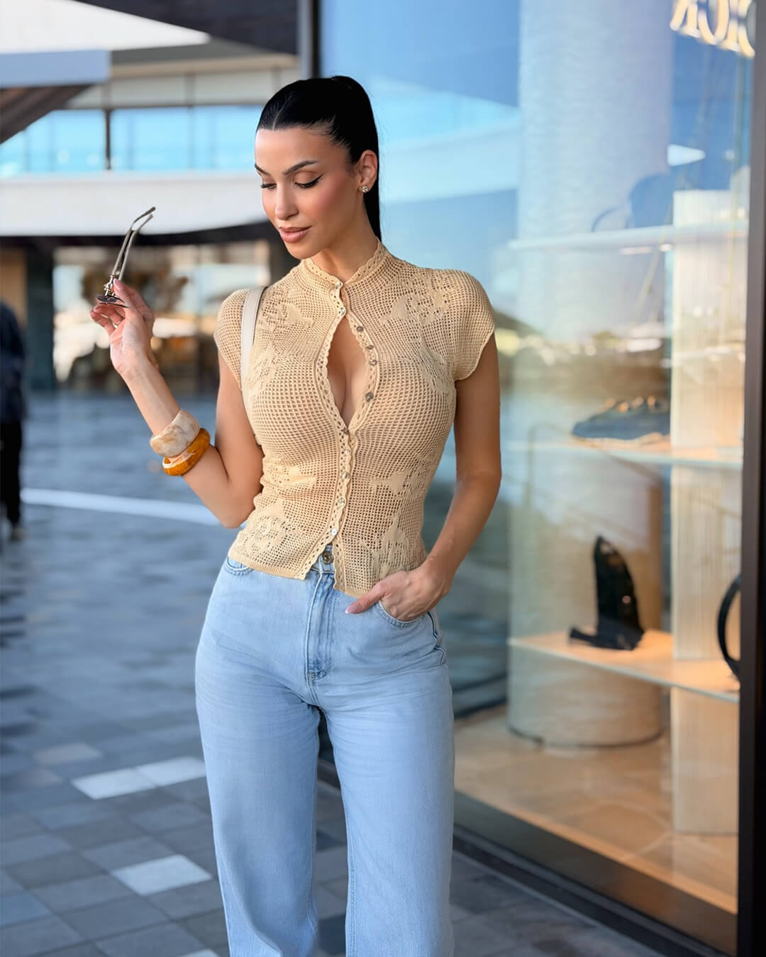 Anne Knitted Cardigan Top
