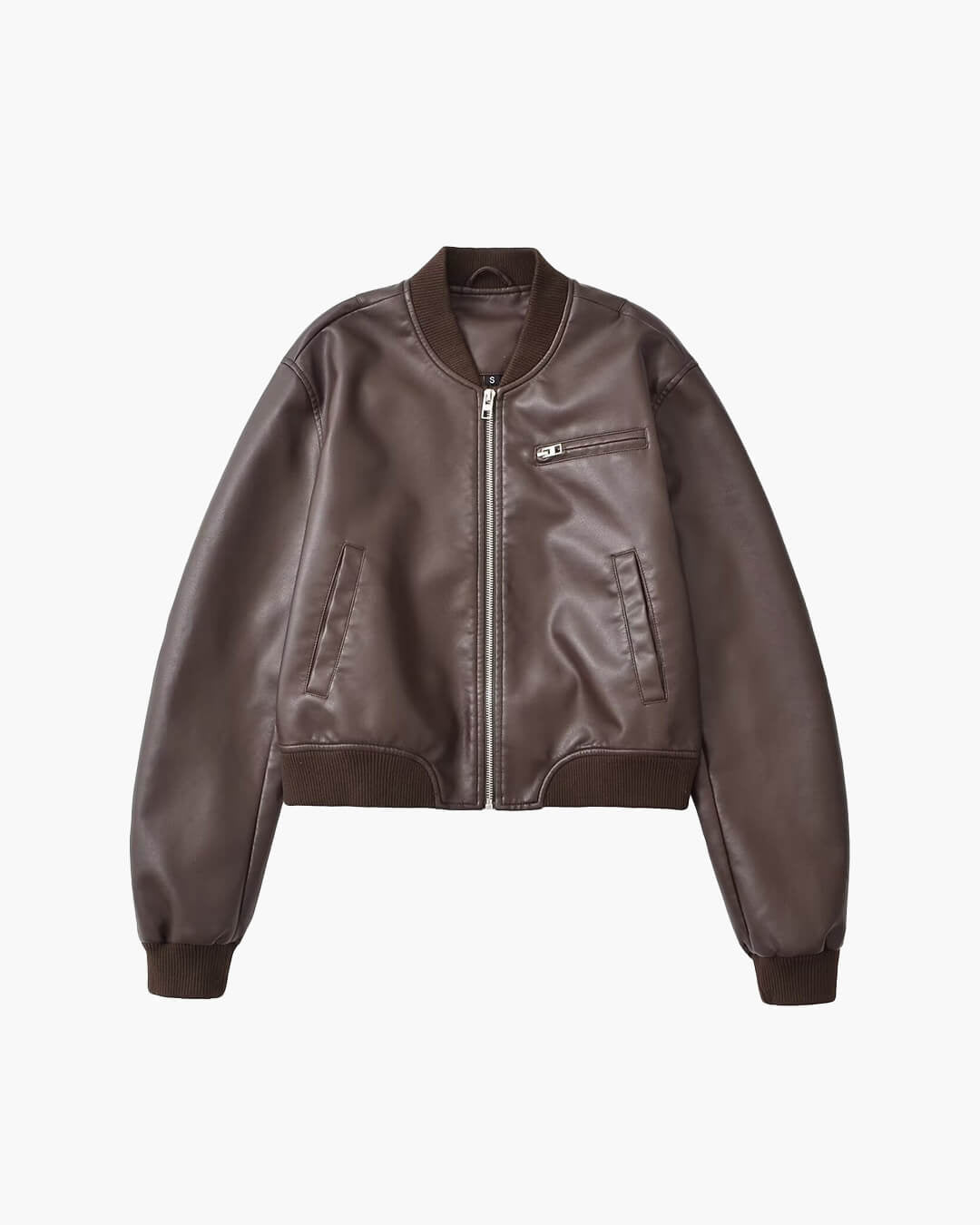 Blouson bomber en similicuir Arabella