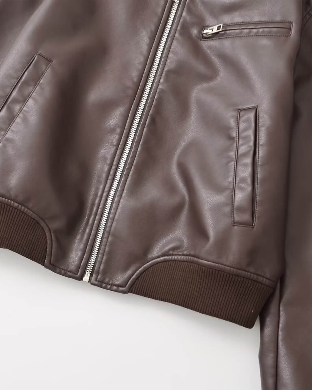 Blouson bomber en similicuir Arabella