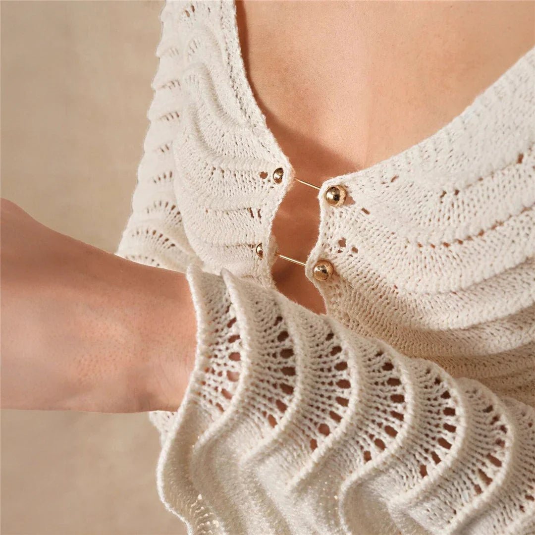 Robe maxi en maille à lacets Arabella