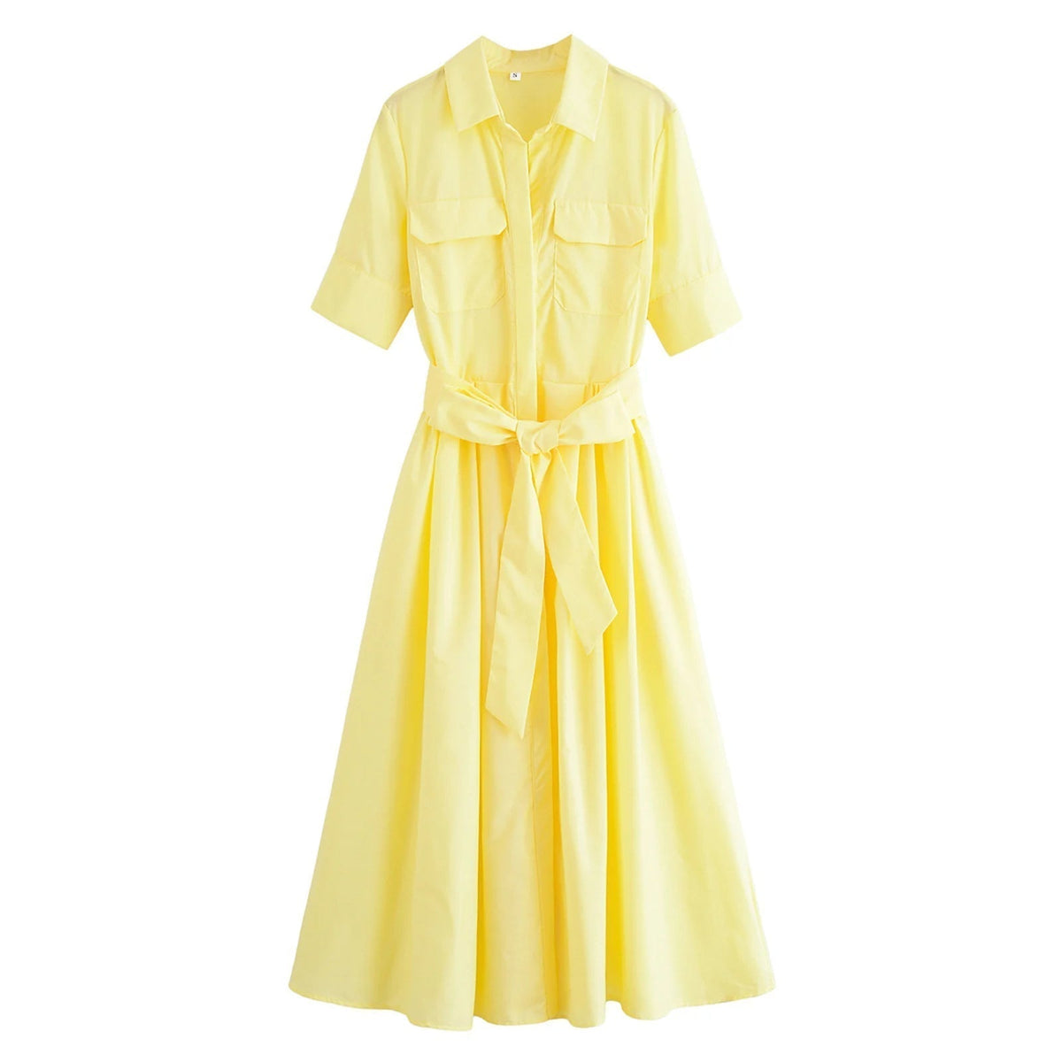 Robe-chemise midi Ariane avec ceinture
