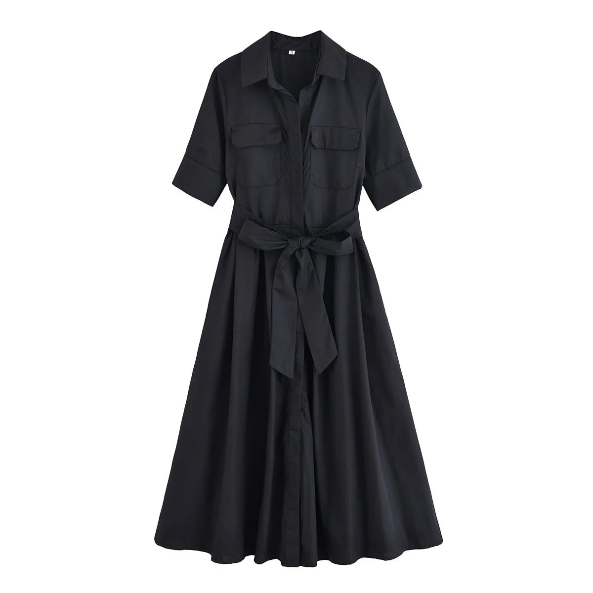 Robe-chemise midi Ariane avec ceinture