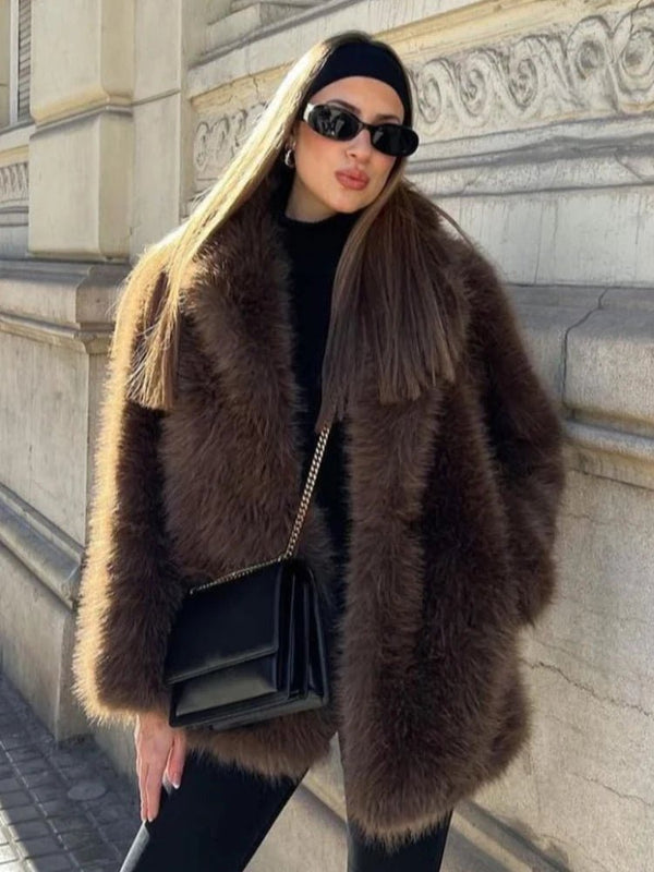 Veste en fausse fourrure Audrey