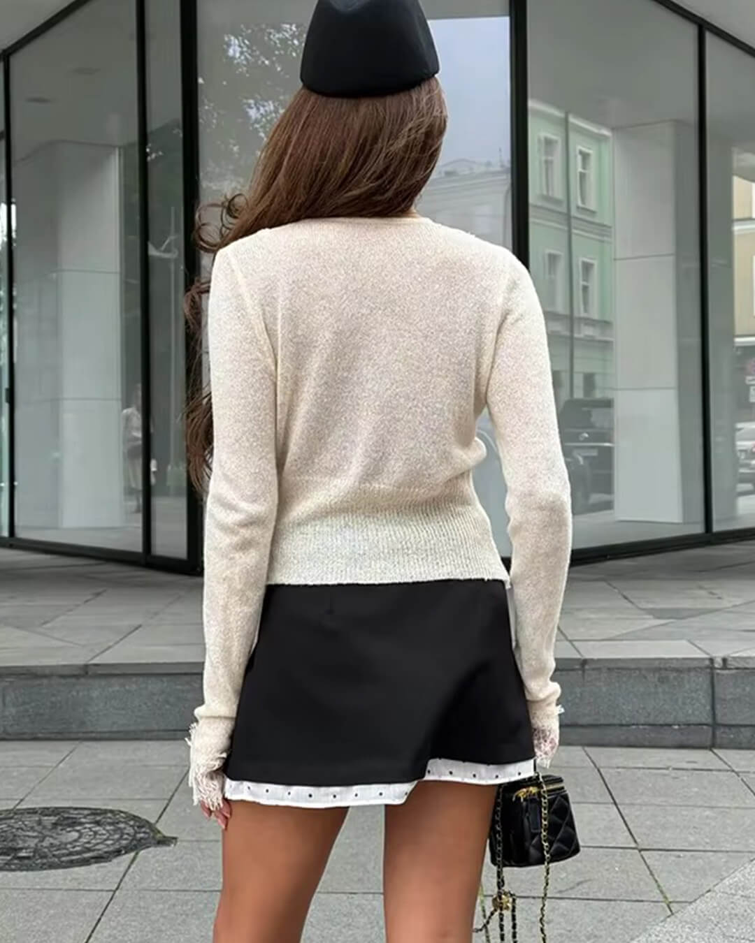 Cardigan en dentelle tricotée Aurélie