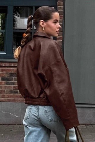 Veste Azara en similicuir vintage