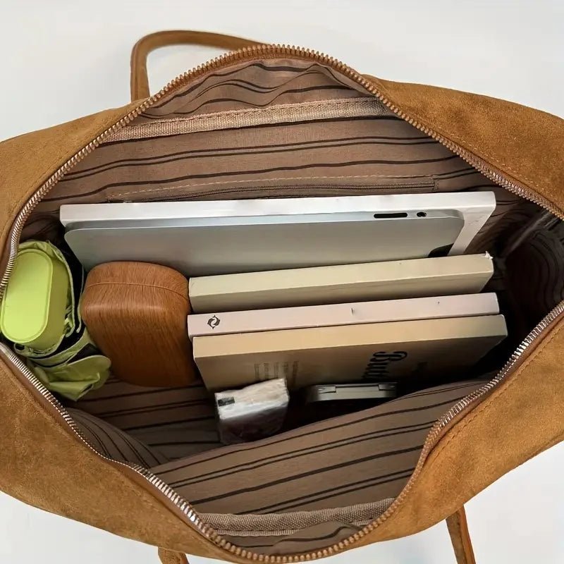 Sac cabas pour ordinateur portable Beatrice en cuir vintage