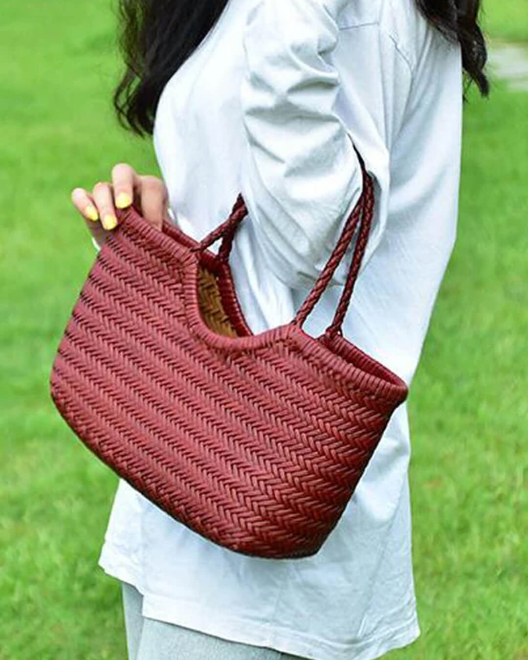 Sac cabas tissé Beatrice