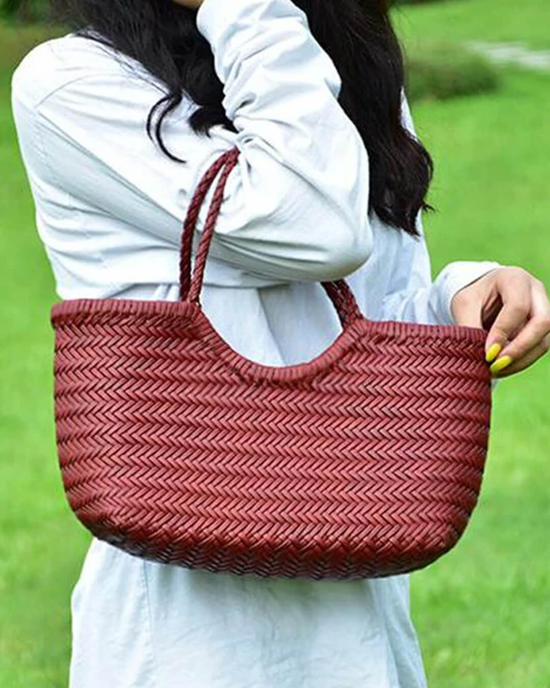 Sac cabas tissé Beatrice