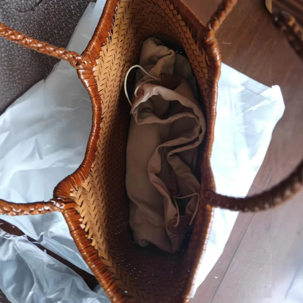 Sac cabas tissé Beatrice