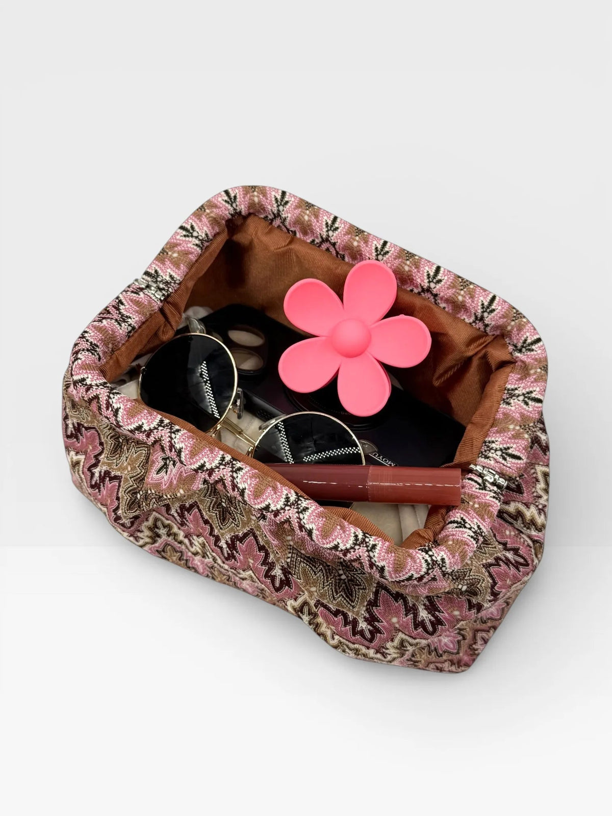 Pochette plissée en jacquard Beatriz