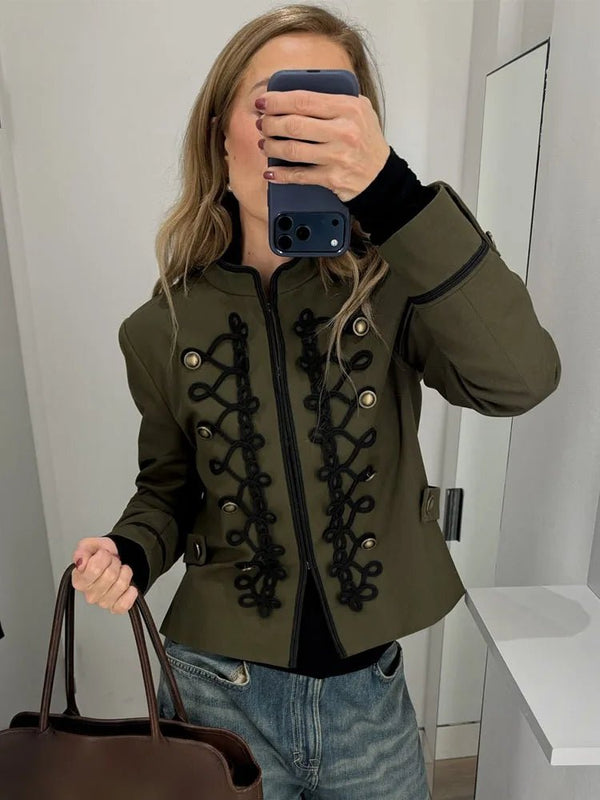 Veste Napoléon Becky à boucle en nœud de corde