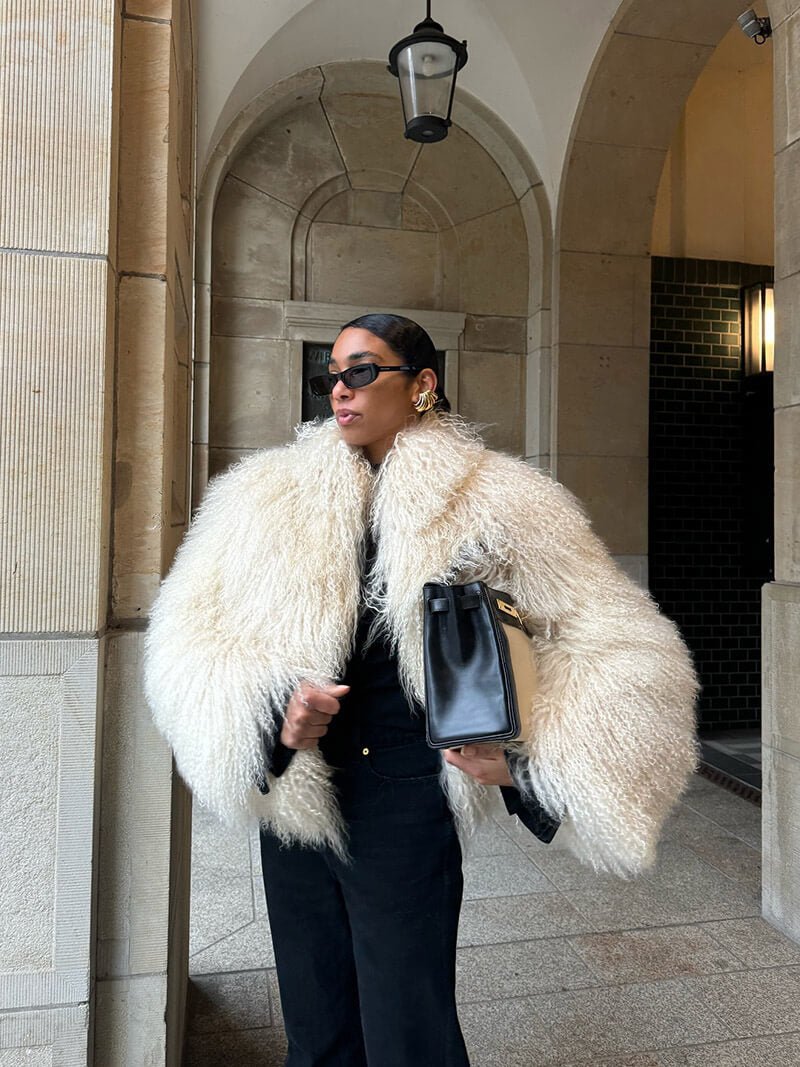 Manteau en fausse fourrure Bella