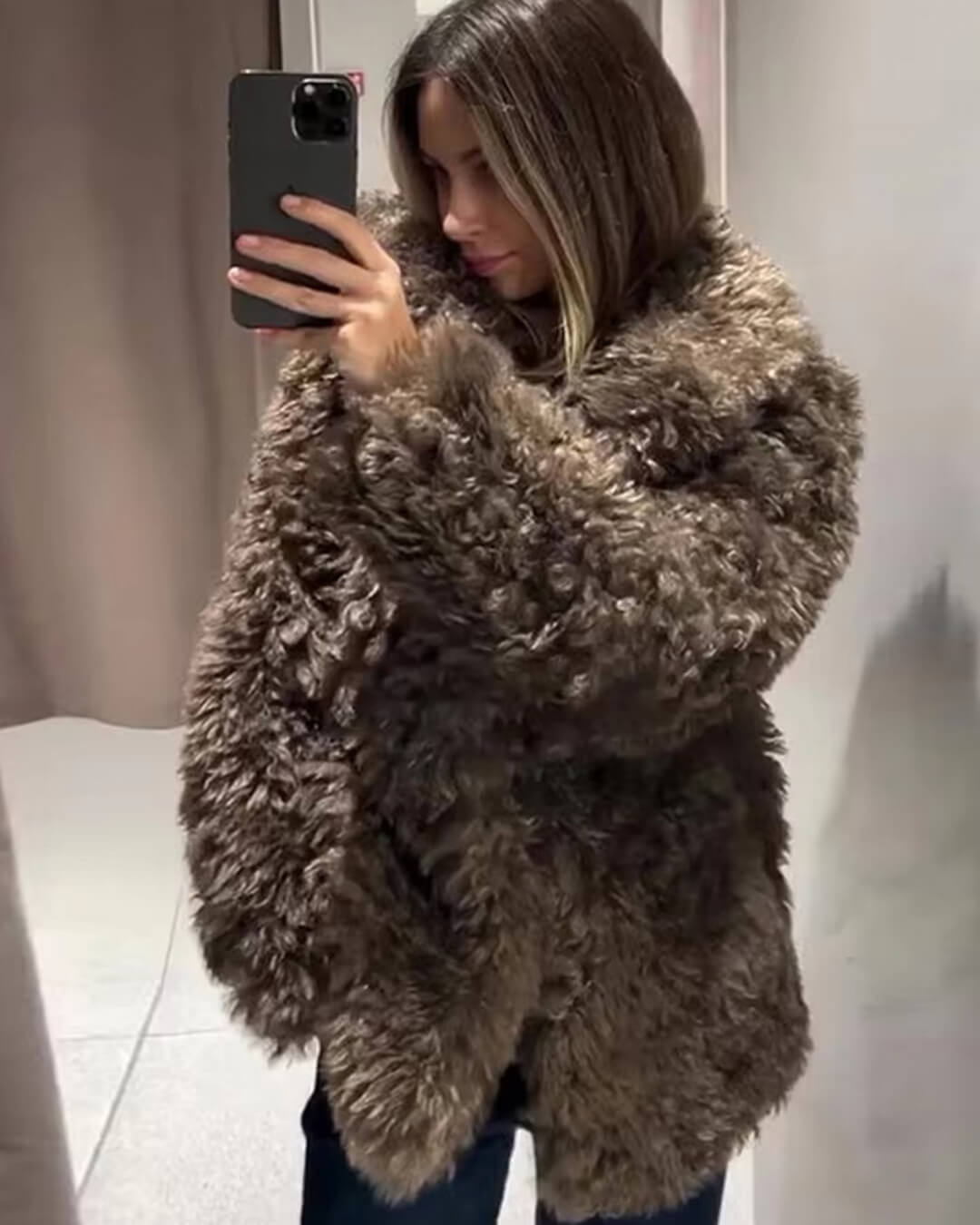 Veste en fausse fourrure Betty