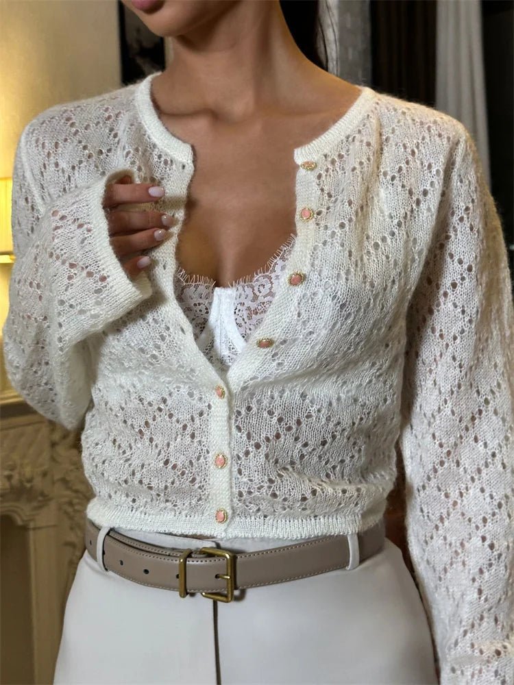 Gilet court ajouré Beverly