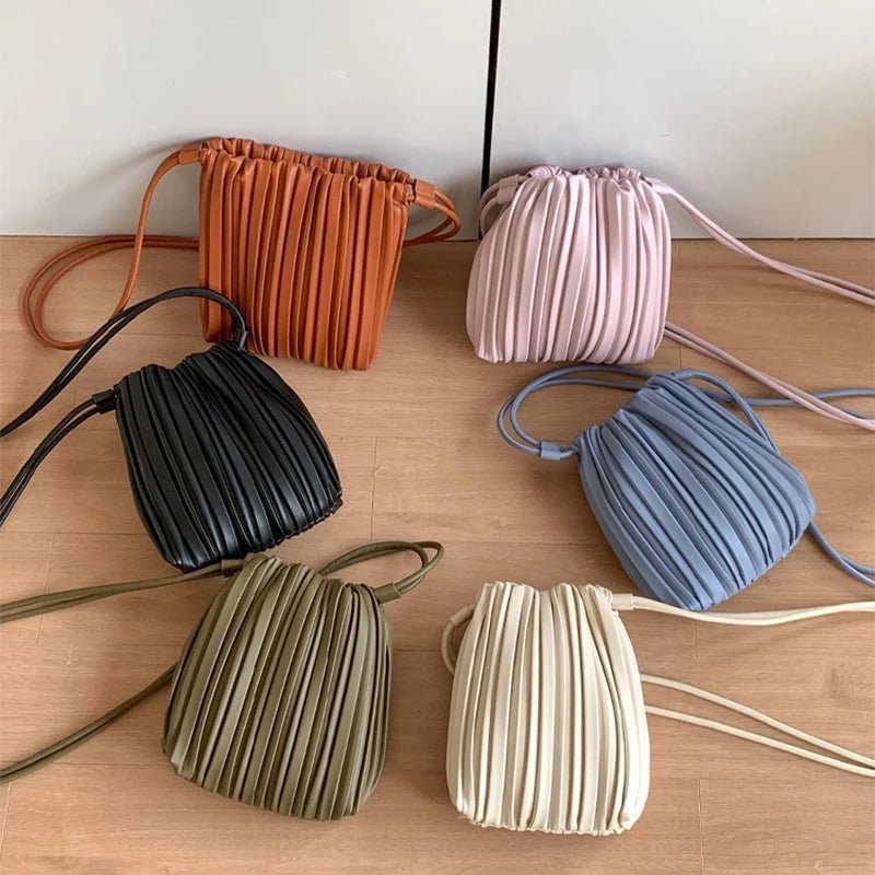 Mini-sac bandoulière plissé Bianca