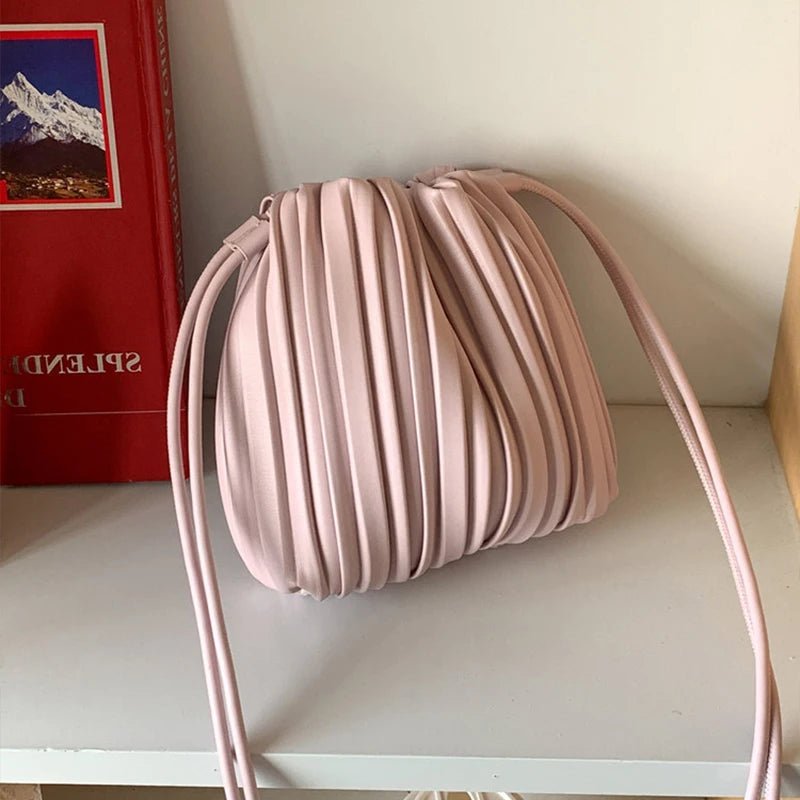 Mini-sac bandoulière plissé Bianca