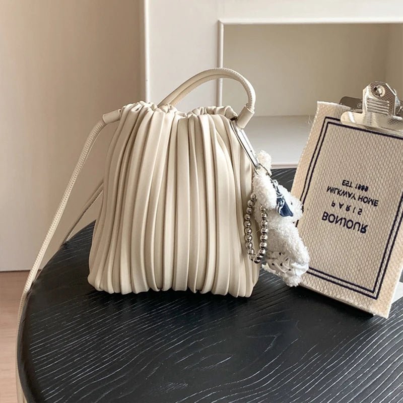 Mini-sac bandoulière plissé Bianca
