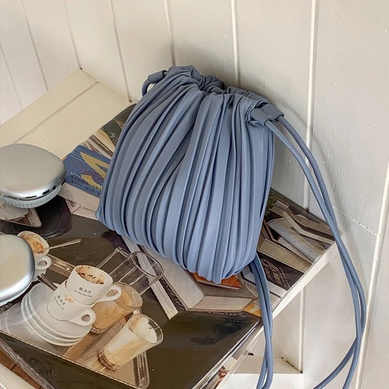 Mini-sac bandoulière plissé Bianca